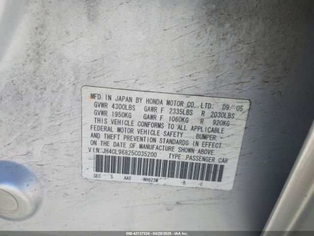 2005 ACURA TSX JH4CL96825C035200 Photo 8