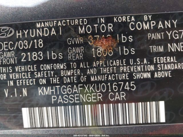 KMHTG6AFXKU016745 Hyundai Veloster 2.0