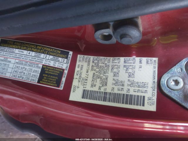 1N6BD0CT5HN778311 Nissan FRONTIER S