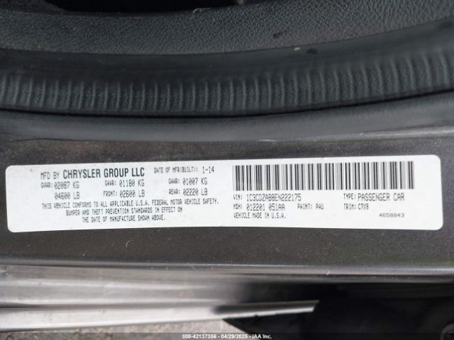 1C3CDZAB8EN222175 Dodge AVENGER SE