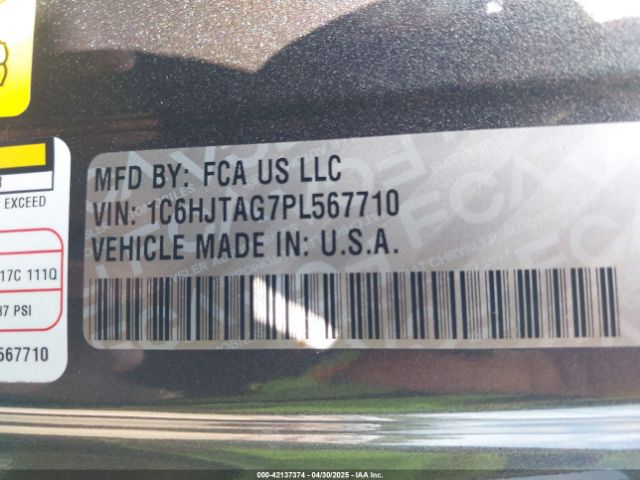 1C6HJTAG7PL567710 Jeep Gladiator Willys 4x4