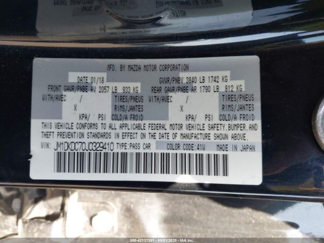 JM1DKDC70J0329410 Mazda Cx-3 Touring