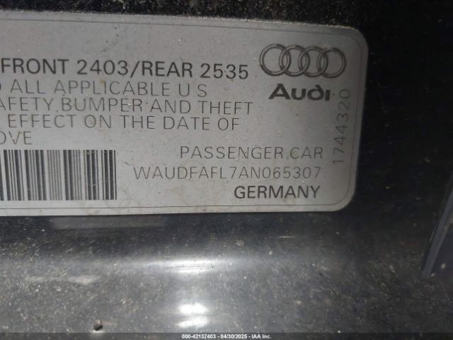 2010 AUDI A4 WAUDFAFL7AN065307 Photo 8