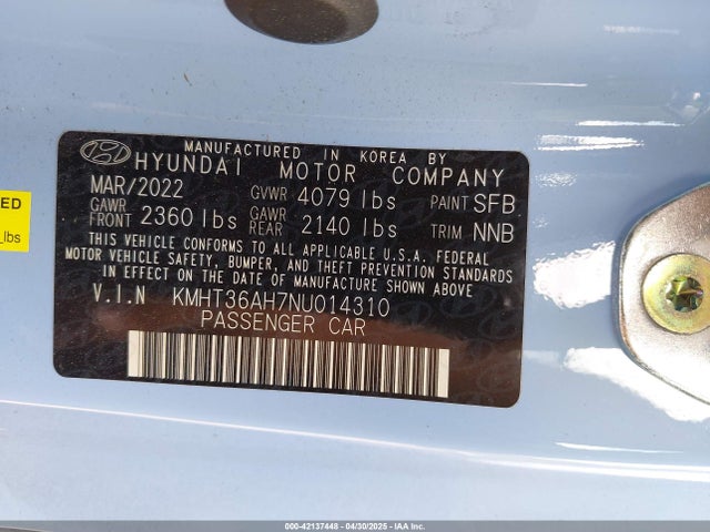 Hyundai VELOSTER N 2022 KMHT36AH7NU014310 Image 9