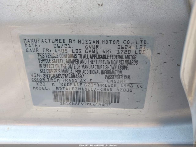 Nissan Versa 2021 3N1CN8EV7ML894897 Image 26