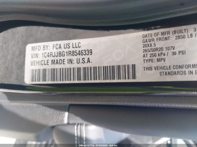 2024 JEEP GRAND CHEROKEE L 1C4RJJBG1R8546339 Photo 8