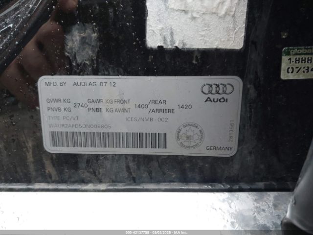 2013 AUDI A8 L WAUR2AFD5DN006805 Photo 8