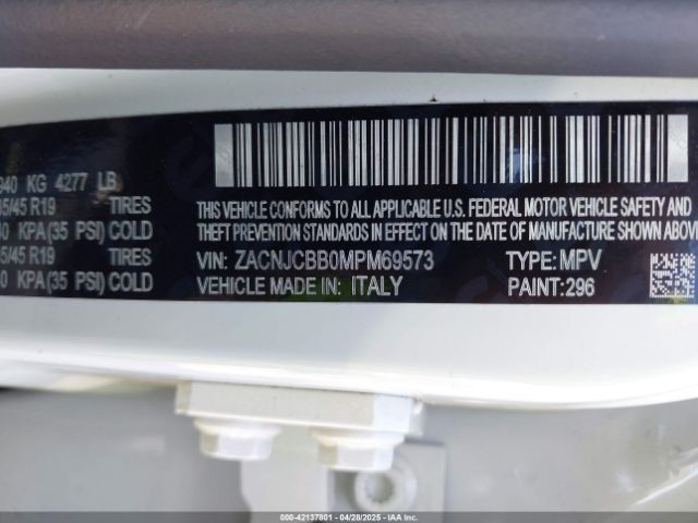 ZACNJCBB0MPM69573 Jeep Renegade Latitude Fwd