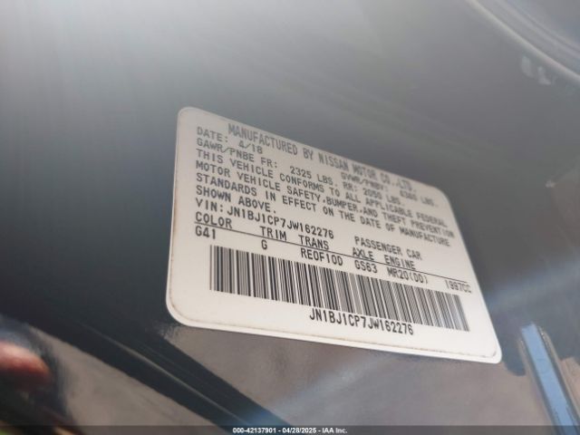 JN1BJ1CP7JW162276 Nissan Rogue Sport Sv