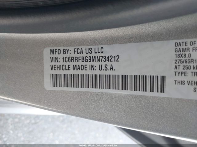 2021 RAM 1500 1C6RRFBG9MN734212 Photo 8