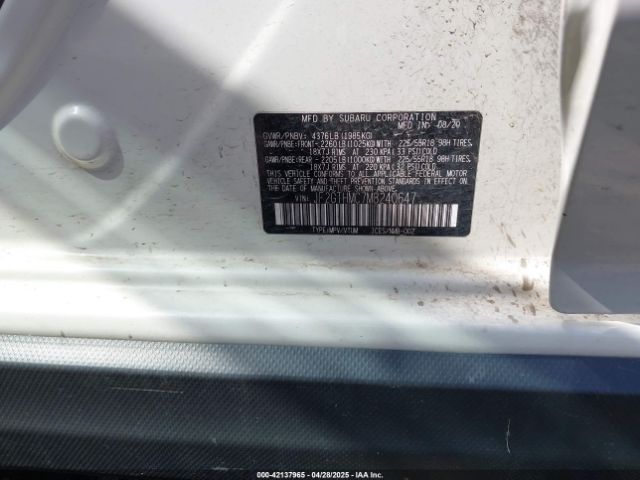JF2GTHMC7M8240647 Subaru Crosstrek Limited