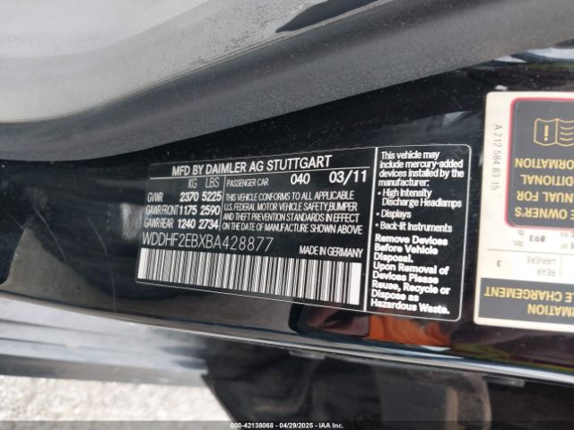 2011 MERCEDES-BENZ E 350 BLUETEC WDDHF2EBXBA428877 Photo 8