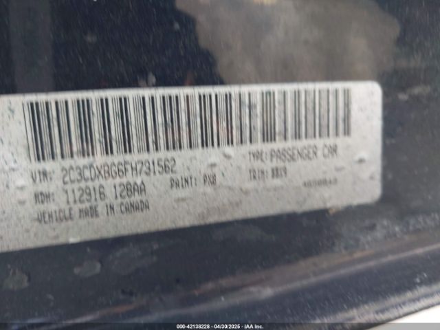 2C3CDXBG6FH731562 Dodge Charger Se