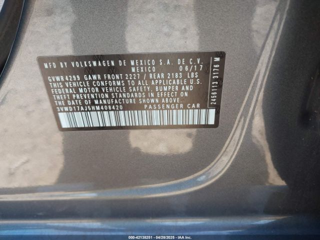 3VWD17AJ5HM408420 Volkswagen Jetta 1.8t Sport