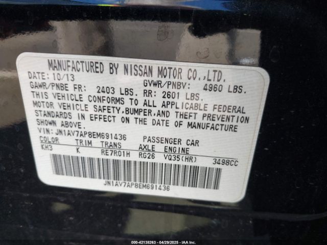 JN1AV7AP8EM691436 Infiniti Q50 Hybrid Sport