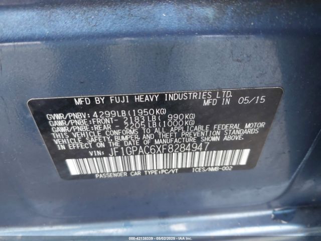 JF1GPAC6XF8284947 Subaru Impreza 2.0i Premium