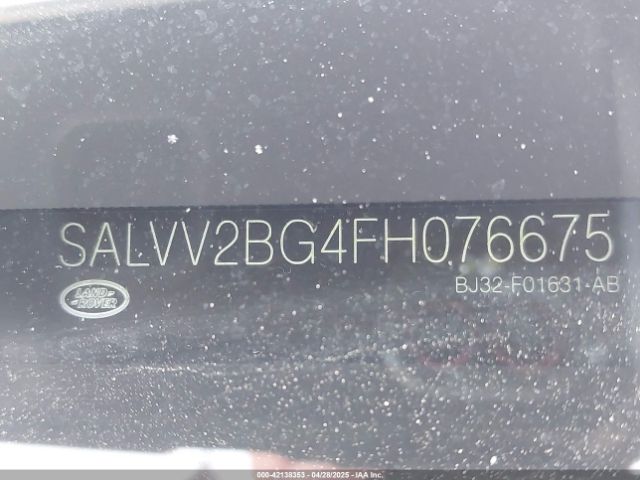 2015 LAND ROVER RANGE ROVER EVOQUE SALVV2BG4FH076675 Photo 8