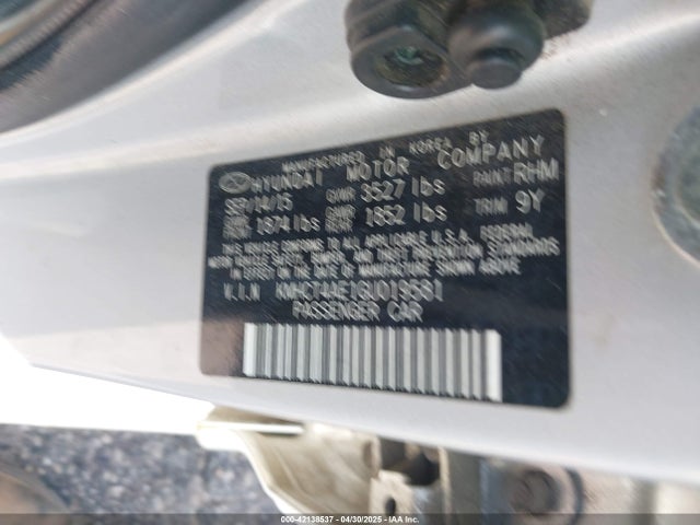 KMHCT4AE1GU019581 Hyundai ACCENT SE