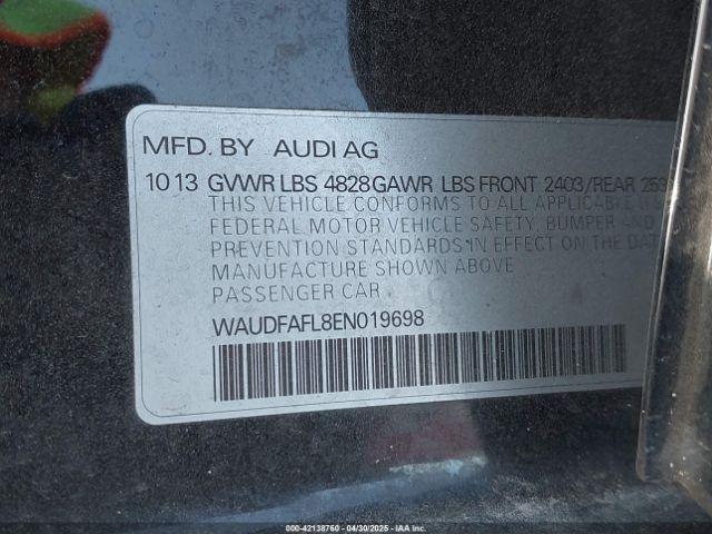 2014 AUDI A4 WAUDFAFL8EN019698 Photo 8