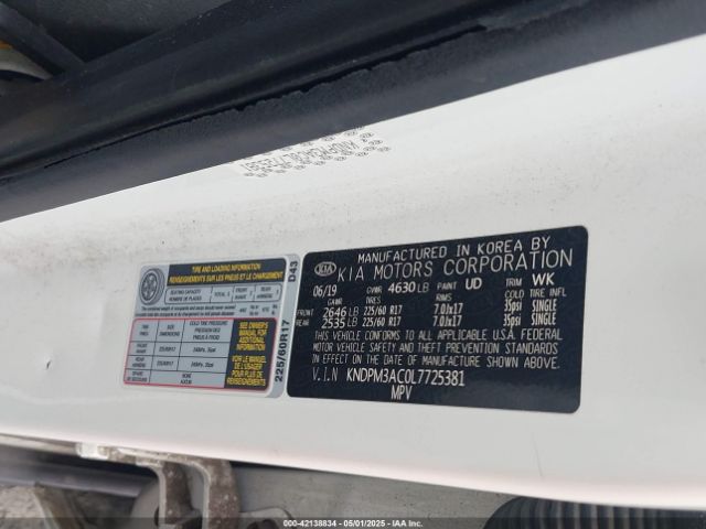 KNDPM3AC0L7725381 KIA Sportage Lx