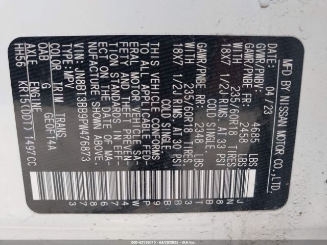2023 NISSAN ROGUE JN8BT3BB9PW476873 Photo 8