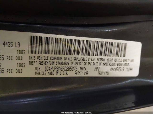 1C4NJPBA0FD285379 Jeep Patriot Sport