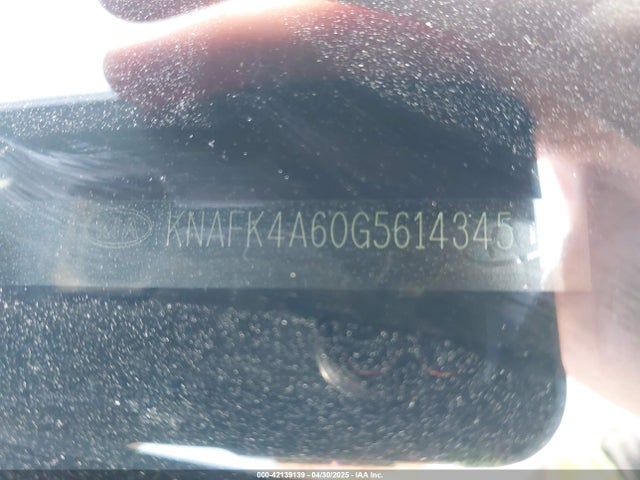 KNAFK4A60G5614345 KIA mpi nu