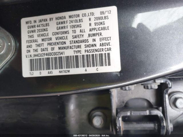 2013 ACURA TSX JH4CU2F46DC002541 Photo 8