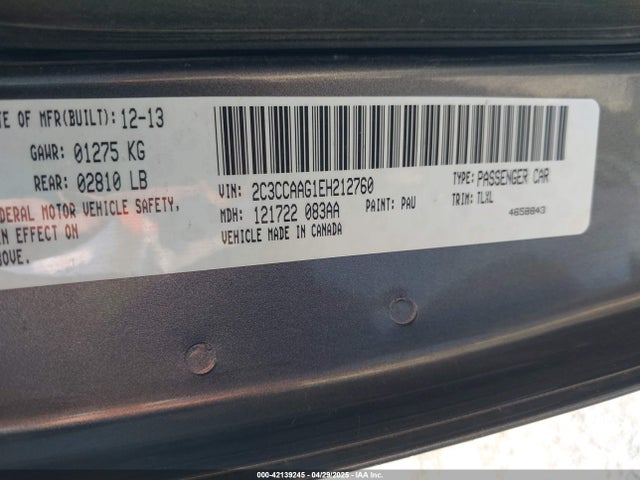 2C3CCAAG1EH212760 Chrysler 300