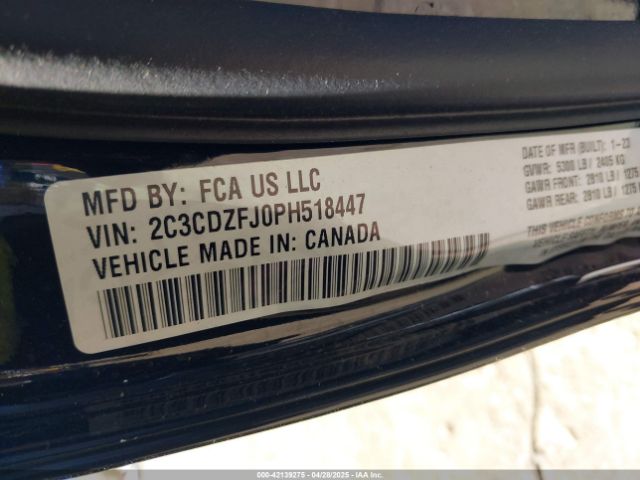 2C3CDZFJ0PH518447 Dodge Challenger R/t Scat Pack