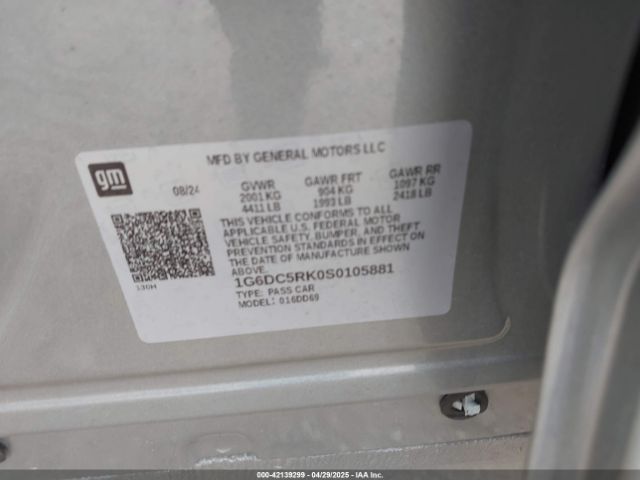 2025 CADILLAC CT4 1G6DC5RK0S0105881 Photo 8