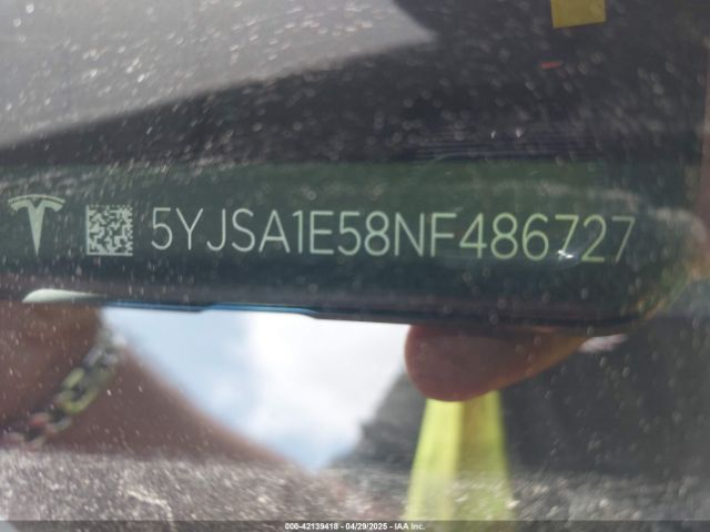 2022 TESLA MODEL S 5YJSA1E58NF486727 Photo 8