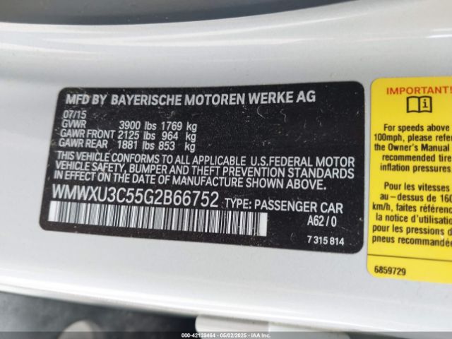 WMWXU3C55G2B66752 Mini Hardtop Cooper S