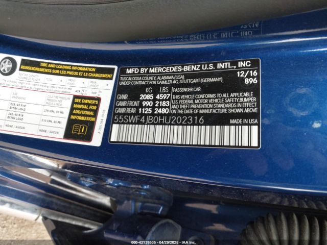2017 MERCEDES-BENZ C 300 55SWF4JB0HU202316 Photo 8