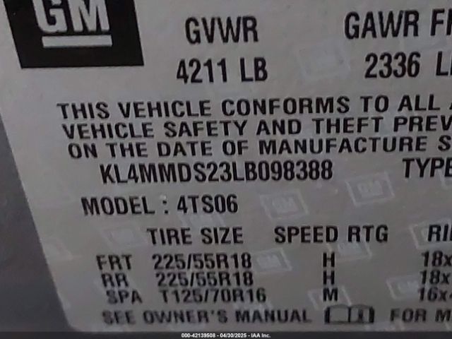 2020 BUICK ENCORE GX KL4MMDS23LB098388 Photo 8