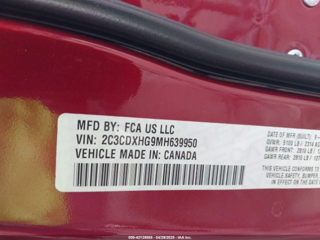 2021 DODGE CHARGER 2C3CDXHG9MH639950 Photo 8