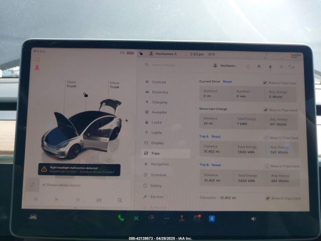 2023 TESLA MODEL 3 5YJ3E1EA4PF398573 Photo 6