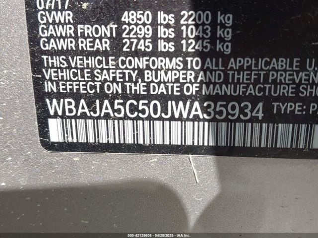 WBAJA5C50JWA35934 BMW 530I