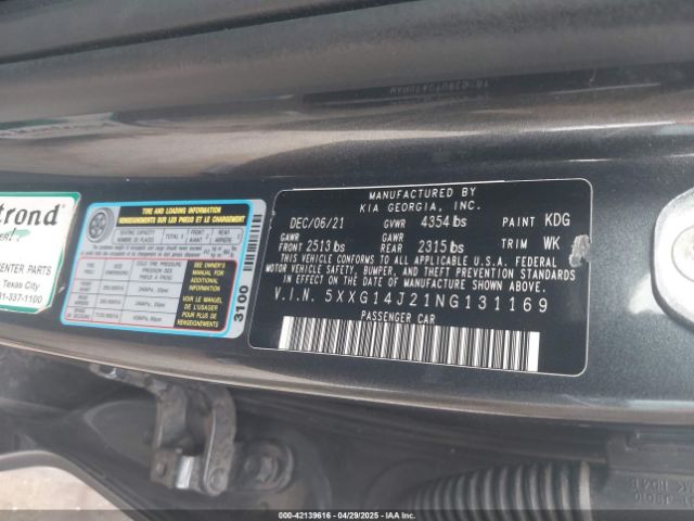 2022 KIA K5 5XXG14J21NG131169 Photo 8