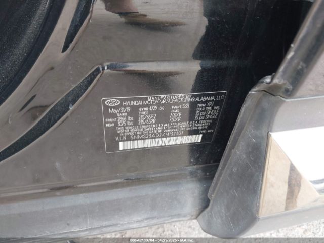 2019 HYUNDAI SANTA FE 5NMS23AD2KH132301 Photo 8
