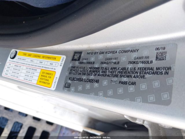 KL8CB6SA1LC405148 Chevrolet Spark Fwd Ls Automatic