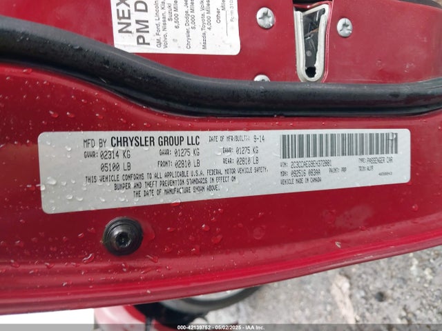 Chrysler 300C 2014 2C3CCAEG9EH372881 Image 9