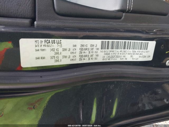 1C4RJEBG3FC952414 Jeep Grand Cherokee Limited
