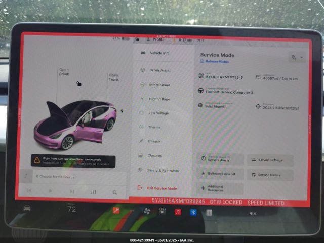 2021 TESLA MODEL 3 5YJ3E1EAXMF099245 Photo 6