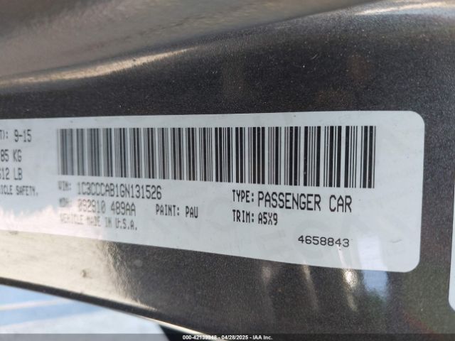 1C3CCCAB1GN131526 Chrysler 200 Limited