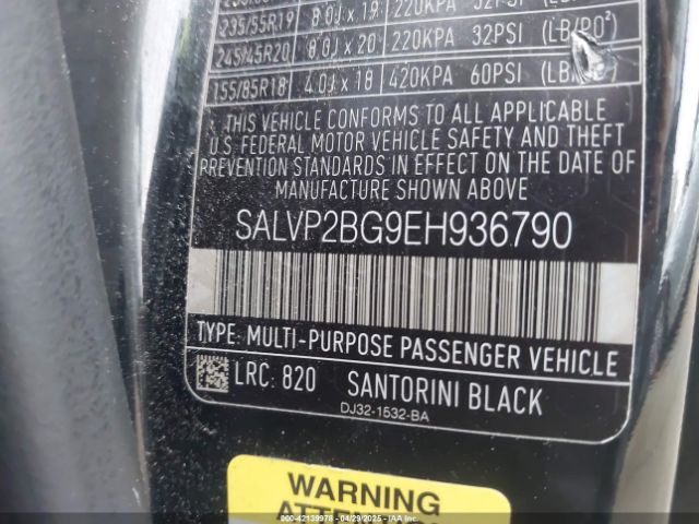 SALVP2BG9EH936790 Land Rover Range Rover Evoque Pure
