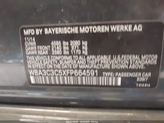 WBA3C3C5XFP664591 BMW 320i Xdrive