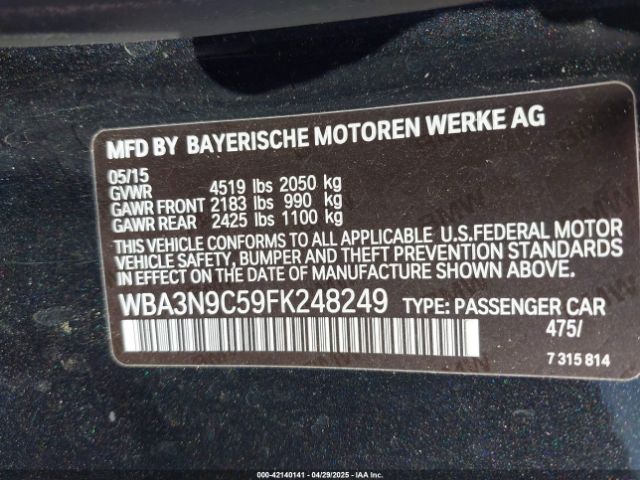 2015 BMW 428I WBA3N9C59FK248249 Photo 8
