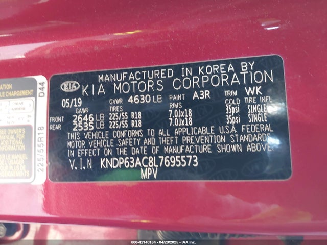 KIA SPORTAGE S 2020 KNDP63AC8L7695573 Image 9