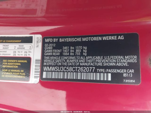 2012 MINI COOPER WMWSU3C58CT262077 Photo 8
